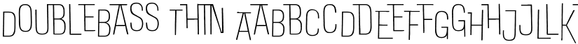 DoubleBass Thin font