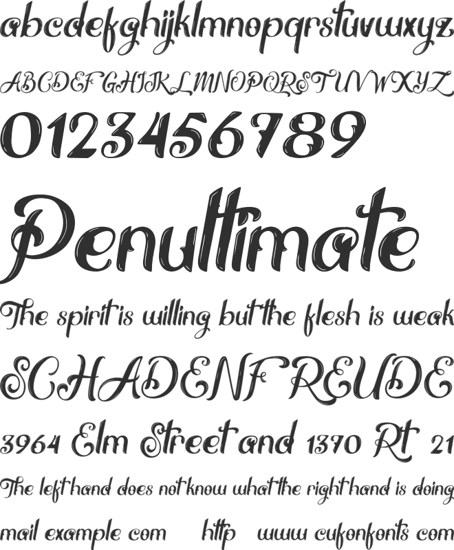 Thrones font preview