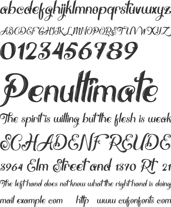 Thrones font preview