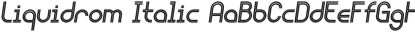 Liquidrom Italic font