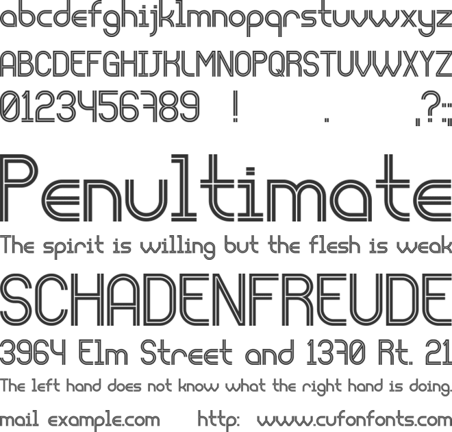 Liquidrom font preview