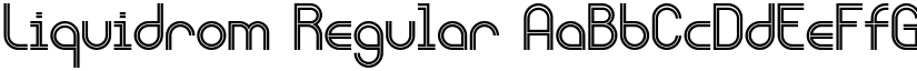 Liquidrom Regular font
