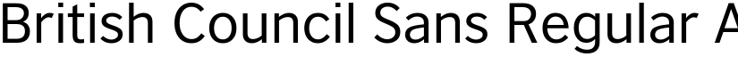 British Council Sans Regular font