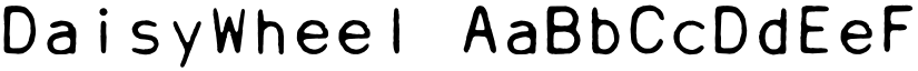 DaisyWheel font