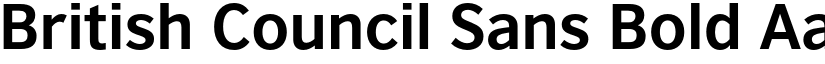 British Council Sans Bold font