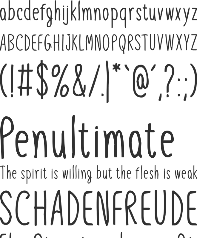 Our Goal font preview