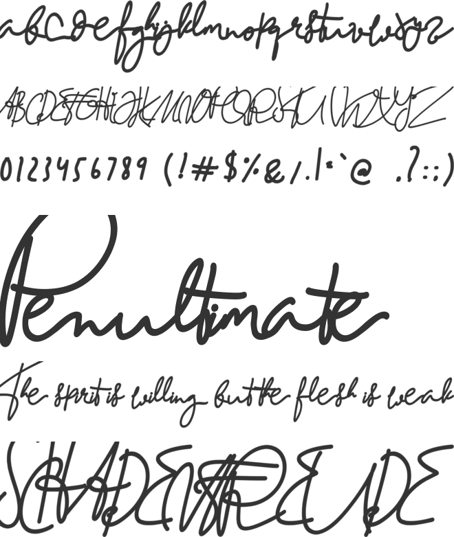 BuffaloHerder font preview