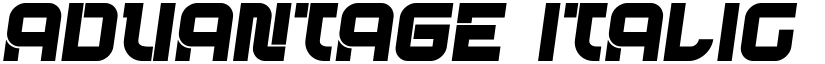 Advantage Italic font