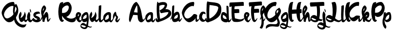 Quish Regular font