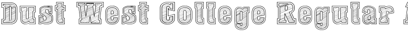 Dust West College Regular font