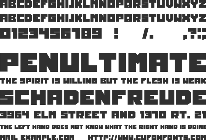Owners font preview