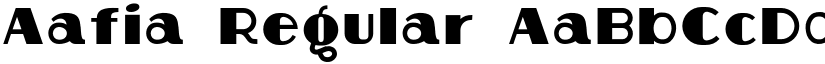Aafia Regular font