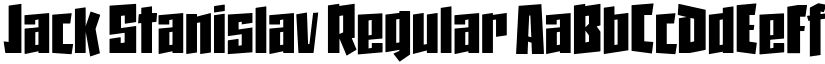 Jack Stanislav Regular font
