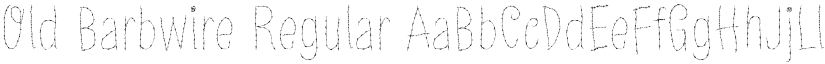 Old Barbwire Regular font