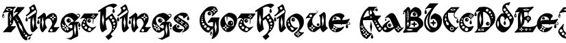Kingthings Gothique font