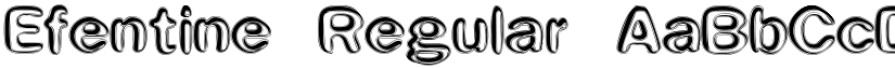 Efentine Regular font