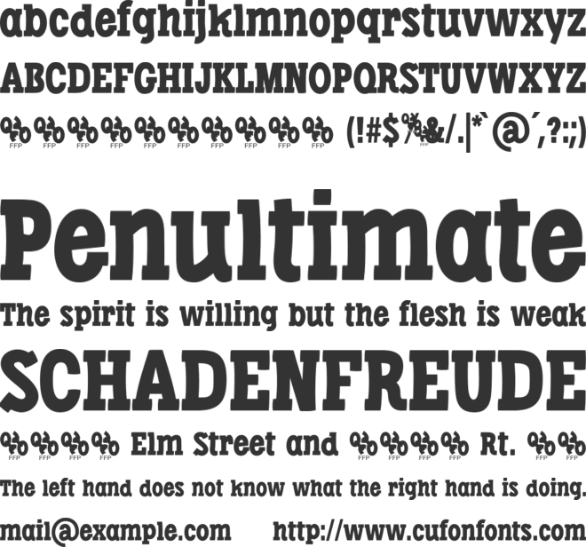 Libertatus font preview