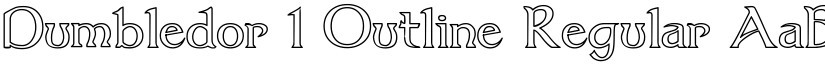 Dumbledor 1 Outline Regular font