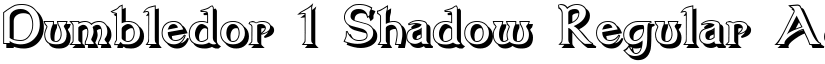 Dumbledor 1 Shadow Regular font