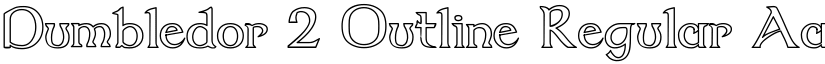 Dumbledor 2 Outline Regular font