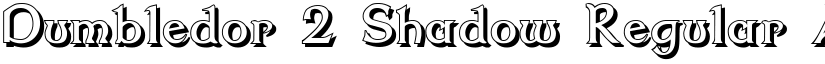 Dumbledor 2 Shadow Regular font