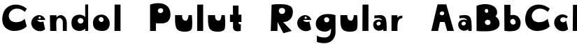 Cendol Pulut Regular font