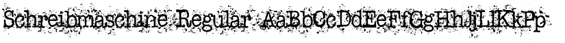 Schreibmaschine Regular font