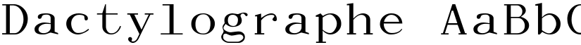 Dactylographe font
