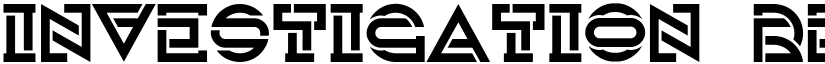 Investigation Regular font