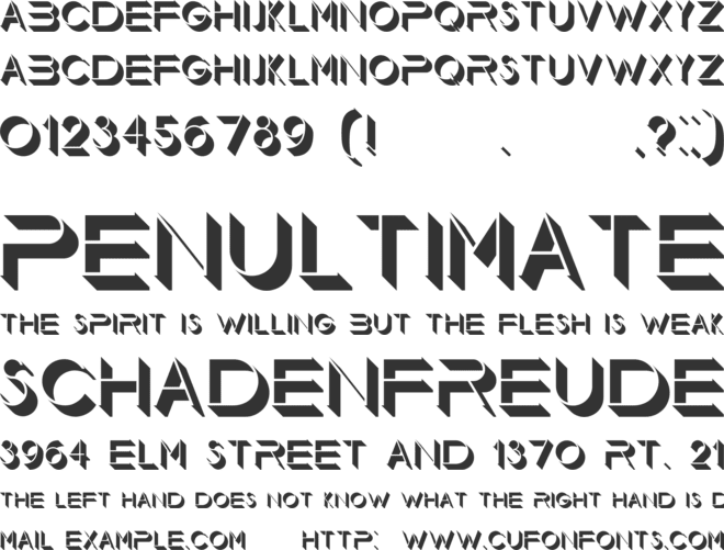 Floorlight font preview