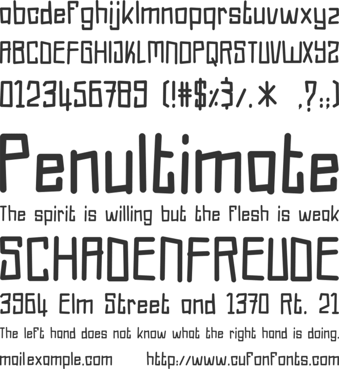 Balik Kampung font preview