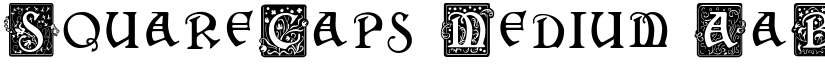 SquareCaps Medium font