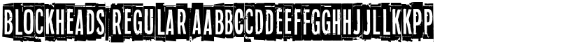 Blockheads Regular font
