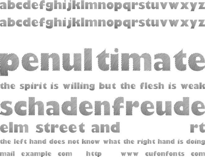 Moare font preview