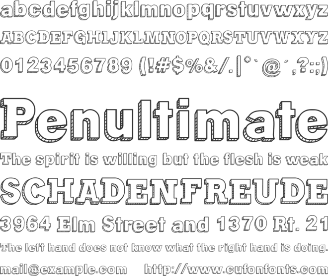 Gregory Packaging font preview