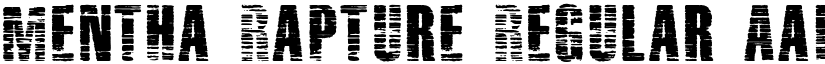 Mentha Rapture Regular font