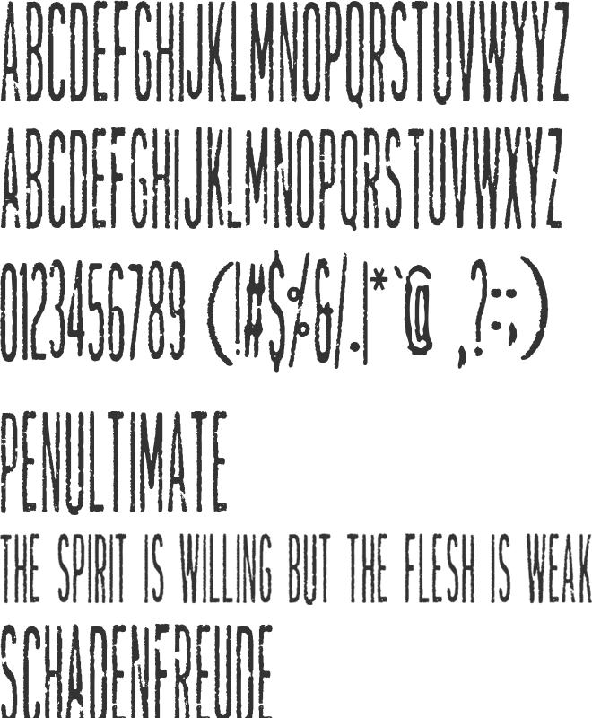 Tallierst Grustampa font preview