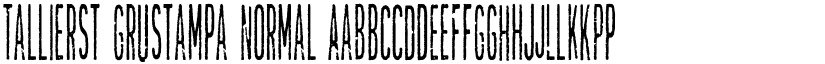 Tallierst Grustampa Normal font