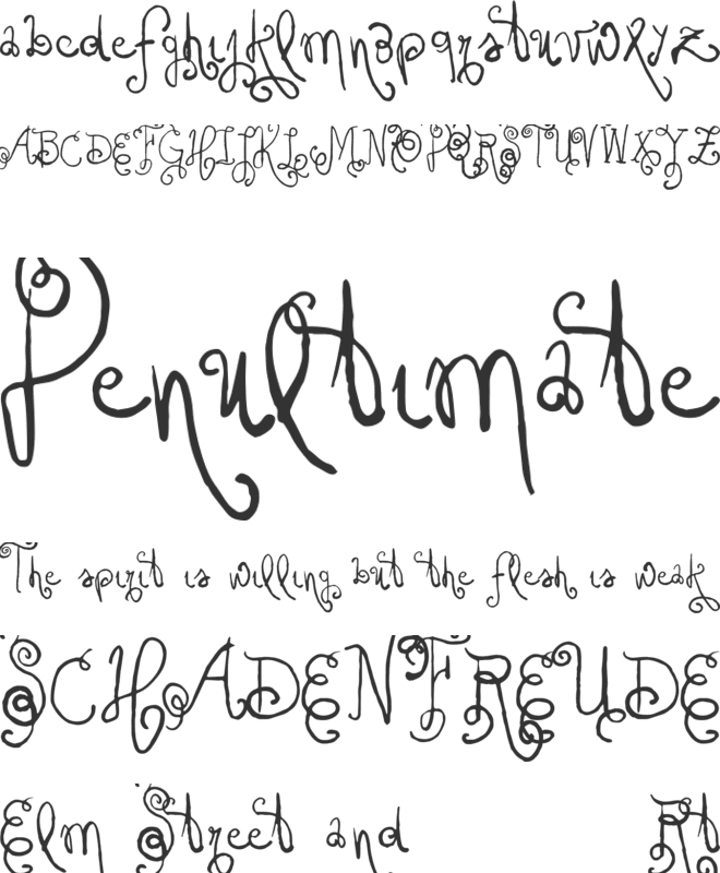 Vtks Friaka font preview