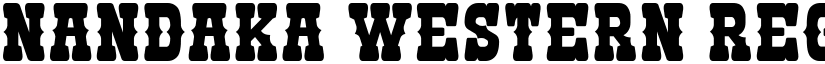 Nandaka Western Regular font