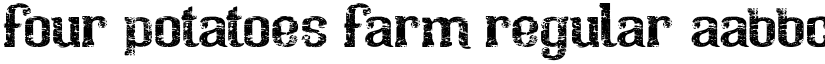 four potatoes farm Regular font