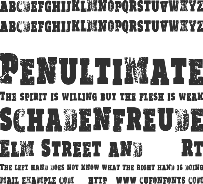 Vtks Realm font preview