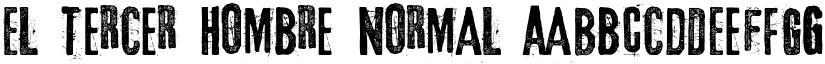 El tercer hombre Normal font