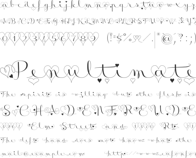 Badinerie font preview
