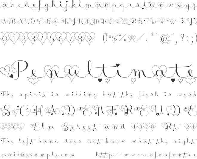 Badinerie font preview