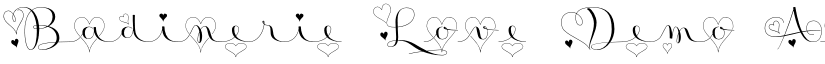 Badinerie Love Demo font