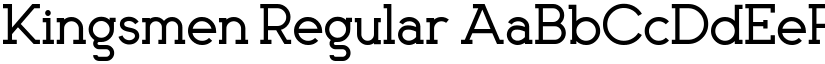 Kingsmen Regular font