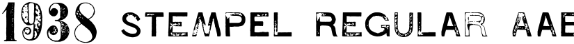 1938 STeMPEL Regular font