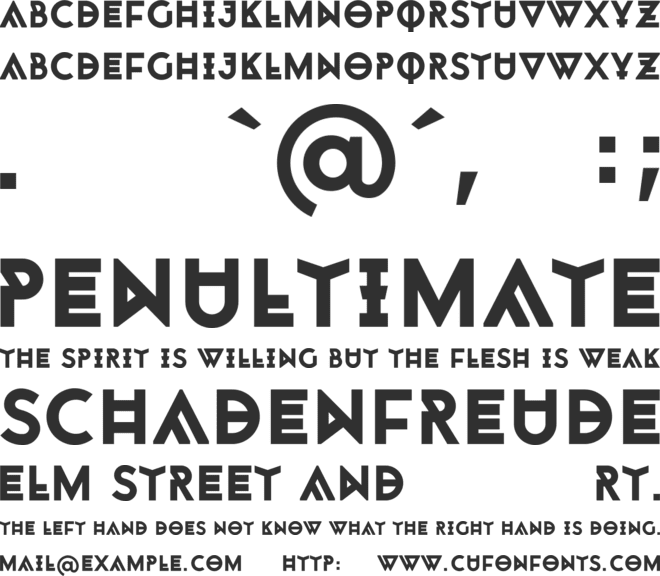 Monohypster font preview