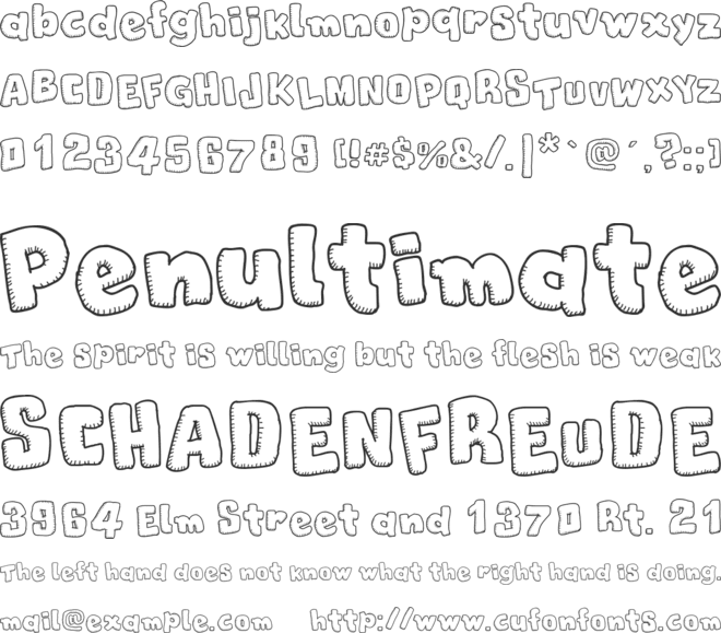 Christmas Cookies font preview